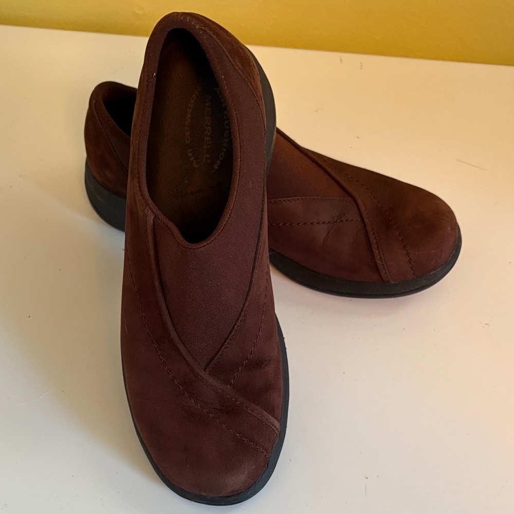 Merrell Brown Suede Top O Curve Slip on Loafer Sneaker Size 7.5